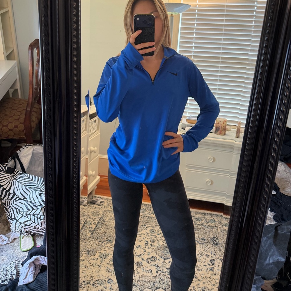 Nike Men’s Royal Blue Quarter‑Zip Pullover